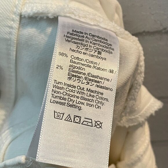 MADEWELL Jeans $128 Petite High-Rise Perfect Vintage Jean Tile White NE027 - Picture 8 of 9